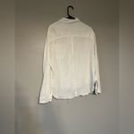 Mittoshop  White Linen Button Down Top Photo 6