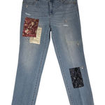 Chico's Chico’s 3 So Slimming Ankle Jeans Gem Patch Embellished 16R Stretch Denim Photo 0