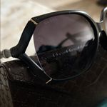 Gucci Square Bamboo Black Horn Sunglasses w/Case Italy Authentic Photo 13