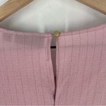 Apt. 9 APT.‎ 9 Pink Metallic Striped Crepe Chiffon High Low Long Sleeve Women's Top M Photo 6