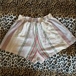 Becca  High Waist Striped Shorts - Multicolor Photo 2
