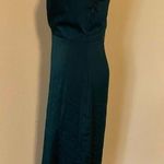 ZARA Green Satin Effect Front Slit with Lace Trim V Neck Ruching Bloggers Fav XS Photo 11