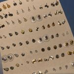 Lot Of 60 Women’s/ Girl’s Costume Stud Earrings Pierced Earring Studs Variety Photo 9