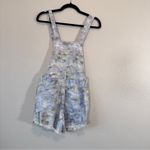 Pilcro  Anthropologie Cut Off Denim Short Overalls Womens 25 Pastel Beachy Jean Photo 7