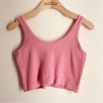 Urban Outfitters Ribbed V-Neck Cropped Tank Pink size M Photo 1
