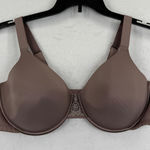 Vanity Fair  Bra 42D Full‎ Coverage Smoothing T Shirt Underwire Taupe Beige Lace Photo 0