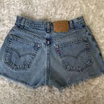 Levi's Vintage 560 Sz 30" Jean Shorts Cutoffs Vintage Wear Raw Hem Photo 1