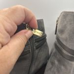 Isola  Odell Gray Suede Gray Suede‎ Ankle Boots Block Heel Gold Buckle Womens 6 Photo 5