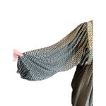 Old Navy  Swing Shift Dress SZ LG Black W/ Cream Floral Belt Pockets Peasant Boho Photo 6