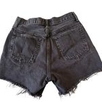 AGOLDE  Riley Shorts Womens Denim Distressed High Rise Raw Fray Hem SZ 27 Photo 1