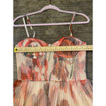 Hutch Women's Smocked Pleated Tulle Gown Floral Size Small Watercolor Sweetheart Photo 9