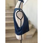 The North Face  Slate Blue Open Back Muscle Cropped Tank Photo 1