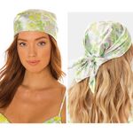 frankie's bikinis NWT Heidi Satin Headscarf Secret Garden Photo 0