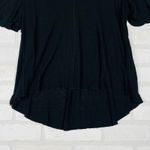 Free People  Black Cold Shoulder V Neck Tunic Top Shirt XS Photo 1