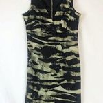 Michael Kors Animal Print Zebra Dress 2 Green Photo 0
