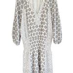 White House | Black Market EUC Smocked Waist Tiered Skirt Dress Black White Large Photo 0