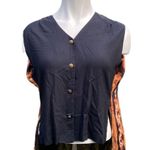 Naturally Yours Honolulu Hawaii Women’s Attached Vest Layered Blouse Size Medium Photo 3