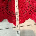 Self Portrait Fuschia Flower Lace Mini Dress Size US 8 Photo 10