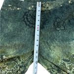 Como Sport Made In Italy Green Victorian Floral Corduroy Pant 6 Boho Chic Hippie Photo 8