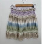 Anthropologie Current Air Women's Mini Skirt Size XS Ombra Smocked Stretch Pull Photo 0