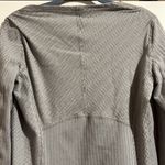 Lululemon Kanto Catch Me Long Sleeve Herringbone Heathered White Slate Size 12 Photo 9