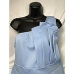 Boohoo One Shoulder Pleated Detail MIDI Skater Dress 18 Photo 3