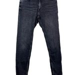 ZARA  Mid Rise Skinny Fit Stretch Jean 5 Pocket Zip Fly 32 Black Washed #3057 Photo 0