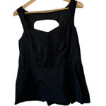Torrid Black Sweetheart Neckline Sleeveless Peplum Top Women's 12 Photo 0