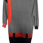 Miss Love Joy  black and white with orange tunic dress measurements in pictures Photo 0