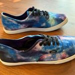 Vans Off The Wall Skate Shoes Lace Up Galaxy Blue Woman’s Size 9 Men’s Size 7.5 Photo 3