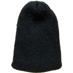 Gigi Pip Beanie Stocking Cap Ribbed Knitted Black Photo 1