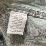 Charter Club Golf Sleeveless Top Paisley Button Front Size 10 Blue Green Photo 4