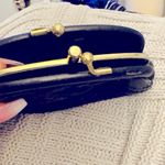 Vintage Faux Black Leather Coin Purse Photo 3