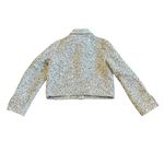 Madewell Button-Front Jacket Tweed Black White Textured Blazer Size 6 Women's Photo 8