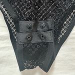 Sexy Sheer Mesh Bodysuit with Plaid Skirt Black Size M Photo 8