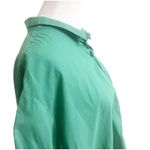 Xirena Channing Short Sleeve Button Shirt In Palm Green Size XL Cotton Ruffled Photo 5