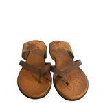 b.o.c. Born Concepts Gold Z10123 Dark Brown Floral Cork Slip On Sandals Sz 9M Photo 3