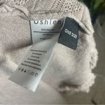 Oshlen Beige Fringe Knit Poncho Wrap Fall Layer Tan Size undefined Photo 5