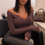 Meshki  Malene Ribbed Long Sleeve Bodysuit M Photo 0