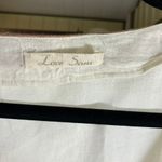 Love Sam  Beaded Embroidered Tunic Top Blouse Beige‎ Cotton Boho Women's L Photo 1