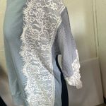 Andthewhy lace trim on sleeves unique pastel blue Photo 2