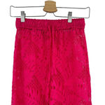 Lovers + Friends  Kaya Pants in Hot Pink Lace Wide Leg Size XS‎ Photo 3