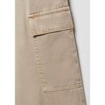 Mango  100% Cotton Pocket Cargo Jeans Tan Sand NWT Size 14 Photo 2