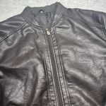 AC/DC Italia Bomber Jacket Mens 2XL Faux Leather Made In Italy AC Lined Wings Crest Photo 0