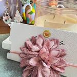 Free People New!  Pink Floral Embellished Choker Necklace Photo 4