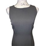 Calvin Klein NWT Black Sleeveless Sheath Dress with gold chain detail, Size 2 Photo 2