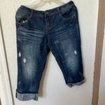 Almost Famous FINAL MARKDOWN  distressed denim capris 13 Photo 0