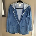 Forever 21  Blue Denim Hooded Jacket Photo 0