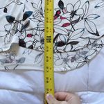 Anatomie Womens Size Small Short Sleeve Blouse Top White Pink Floral V Neck Photo 5