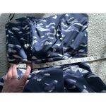 H&M Strapless Short Dress Fit & Flare Navy Blue Print Pleated Skirt Pockets Sz 6 Photo 10